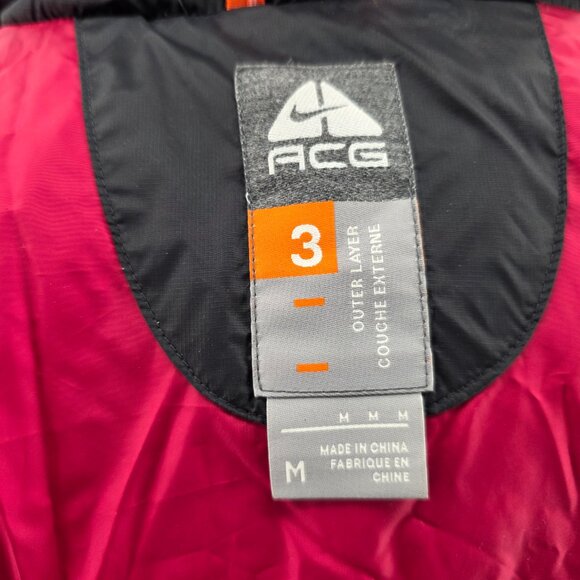 Nike ACG Women’s Black Full Zip 550 Level  3 Goose Down Puffer Jacket Size M - Picture 10 of 15